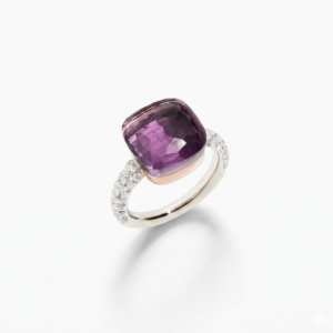 Pomellato Nudo Maxi Amethyst Diamond Ring PAB4010O6000DB0OI