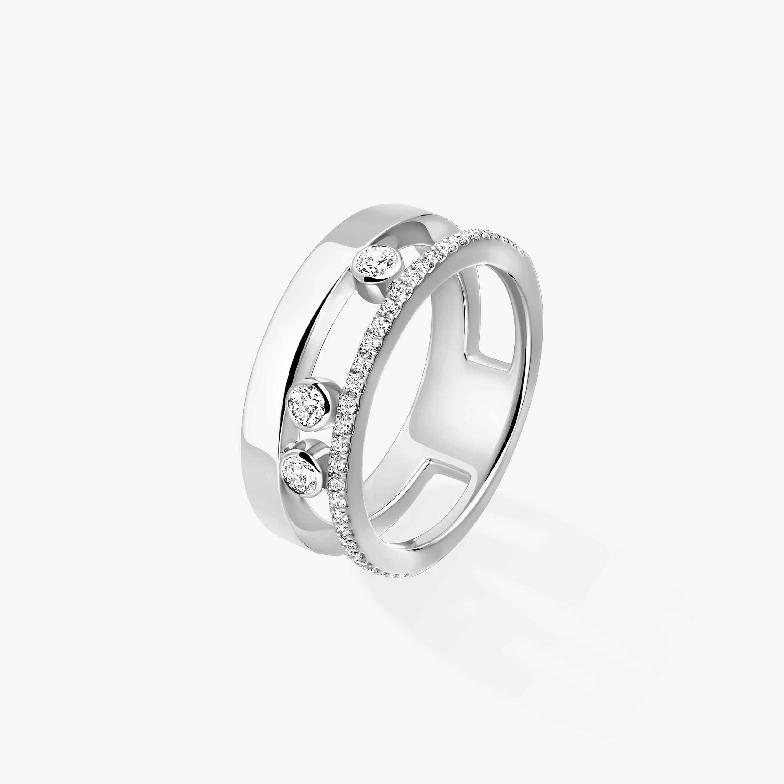 MOVE ROMANE White Gold Diamond Ring