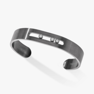 MOVE TITANIUM ANTHRACITE Graphite Titanium Diamond Bracelet