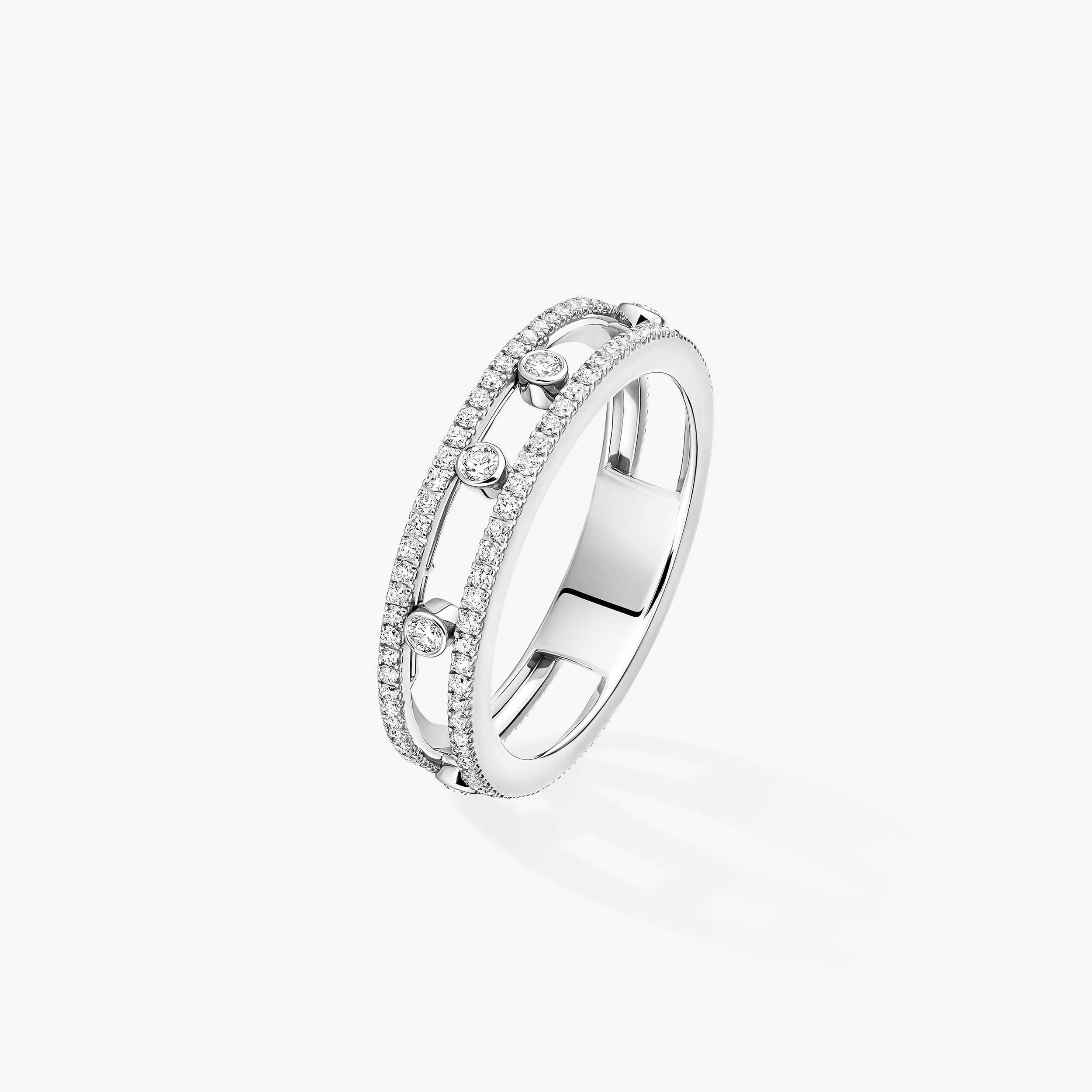 MOVE ROMANE White Gold Diamond Ring