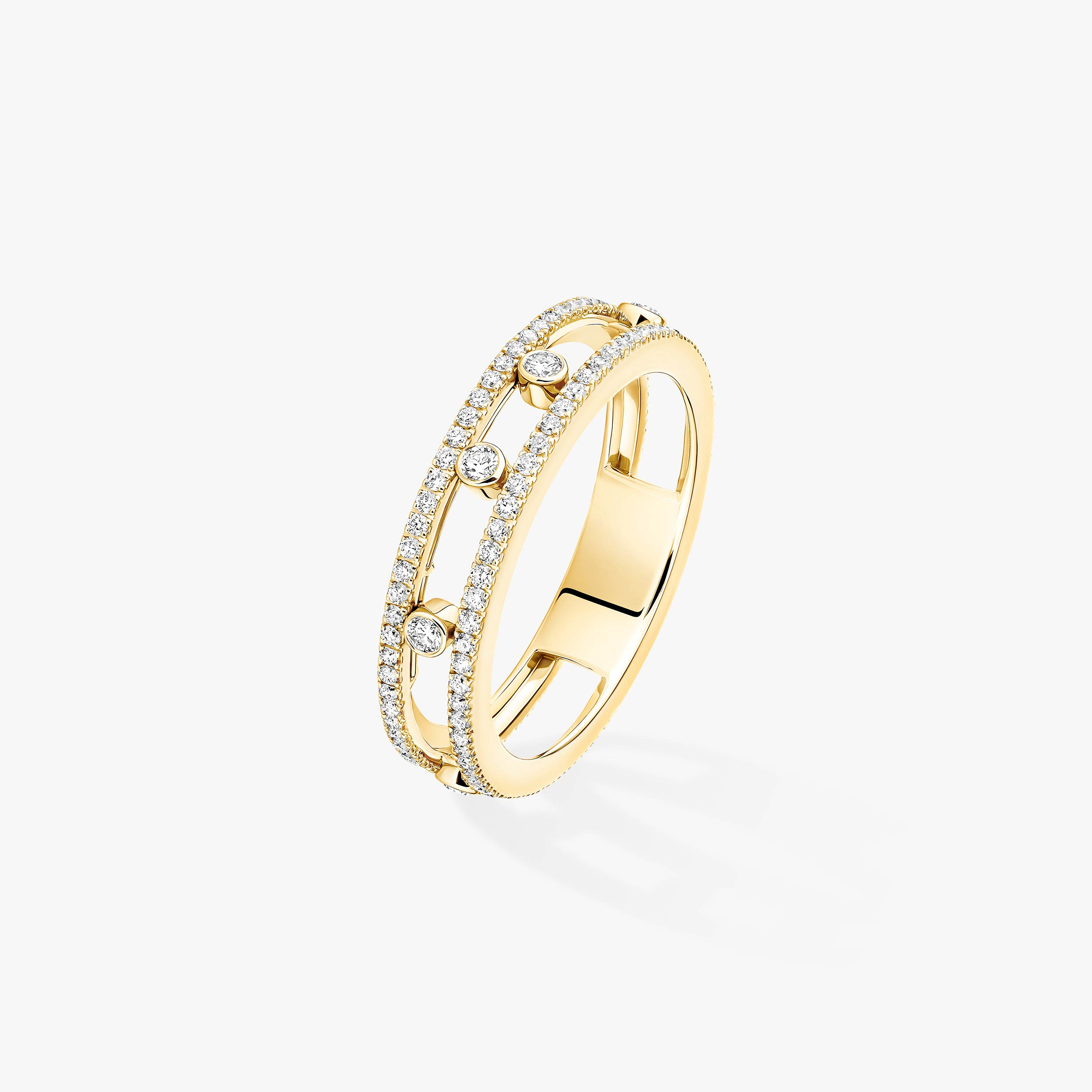 MOVE ROMANE Yellow Gold Diamond Ring