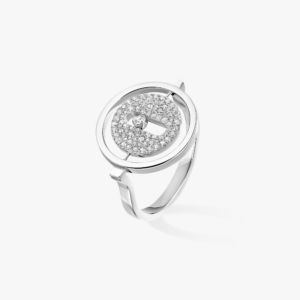 LUCKY MOVE PAVÉ SM White Gold Diamond Ring