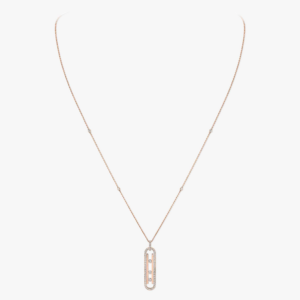 MOVE 10TH SM NECKLACE Pink Gold Diamond Necklace