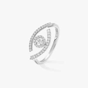 LUCKY EYE PAVÉ White Gold Diamond Ring