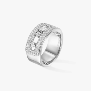 MOVE NOA PAVÉ LM White Gold Diamond Ring