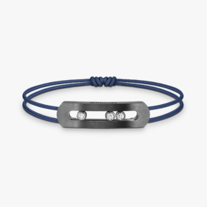 MOVE TITANIUM ANTHRACITE CORD MM Graphite Titanium Diamond Bracelet