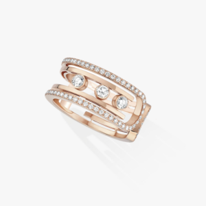 MOVE 10TH Pink Gold Diamond Ring