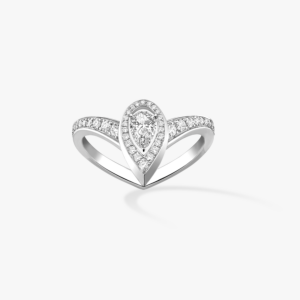 FIERY 0.10CT White Gold Diamond Ring