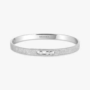 MOVE NOA PAVÉ SM White Gold Diamond Bracelet