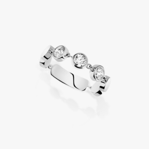 D-VIBES MM White Gold Diamond Ring