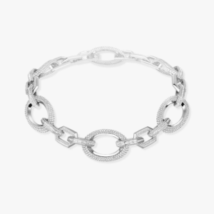 GROOVE White Gold Diamond Necklace