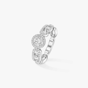 MOVE LINK SOLITAIRE SM White Gold Diamond Ring