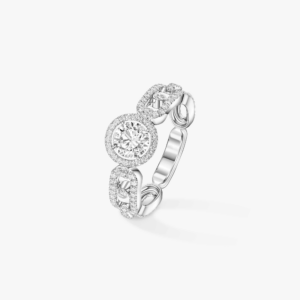 MOVE LINK SOLITAIRE MM White Gold Diamond Ring