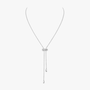 MODERNISTE TIE White Gold Diamond Necklace