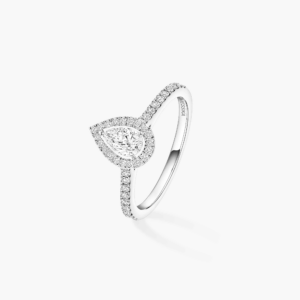 JOY PEAR-CUT SOLITAIRE SM White Gold Diamond Ring