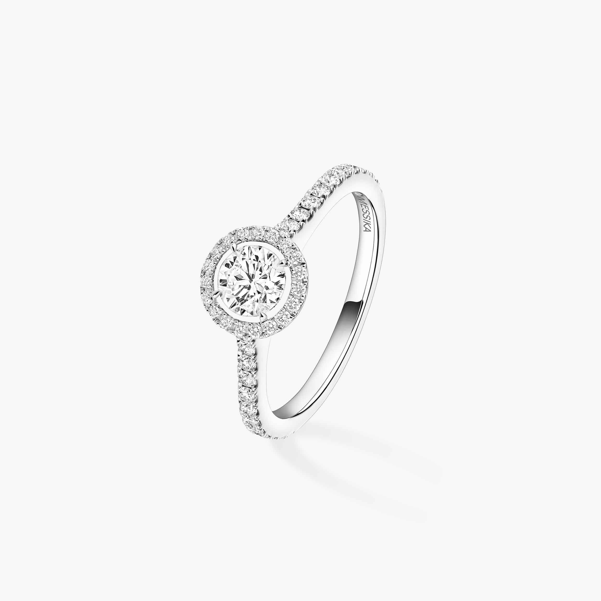 JOY BRILLIANT-CUT SOLITAIRE MM White Gold Diamond Ring