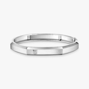 MODERNISTE BRUSHED LM White Gold Diamond Bracelet