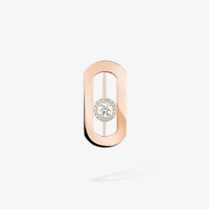 SO MOVE Pink Gold Diamond Brooch