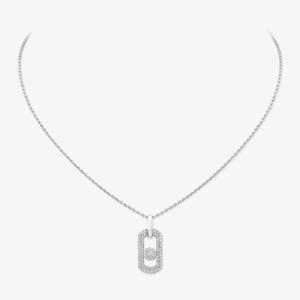 SO MOVE PAVÉ White Gold Diamond Necklace