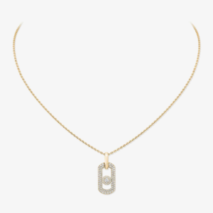 SO MOVE PAVÉ Yellow Gold Diamond Necklace